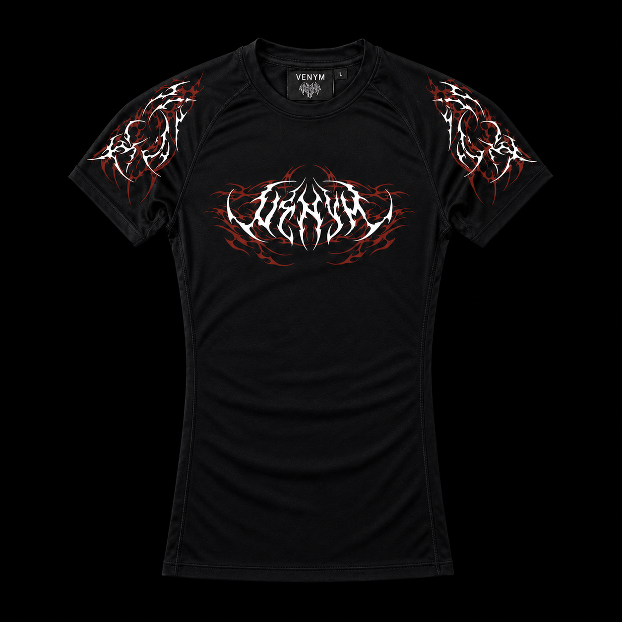 Blood Red Short Sleeve Compression