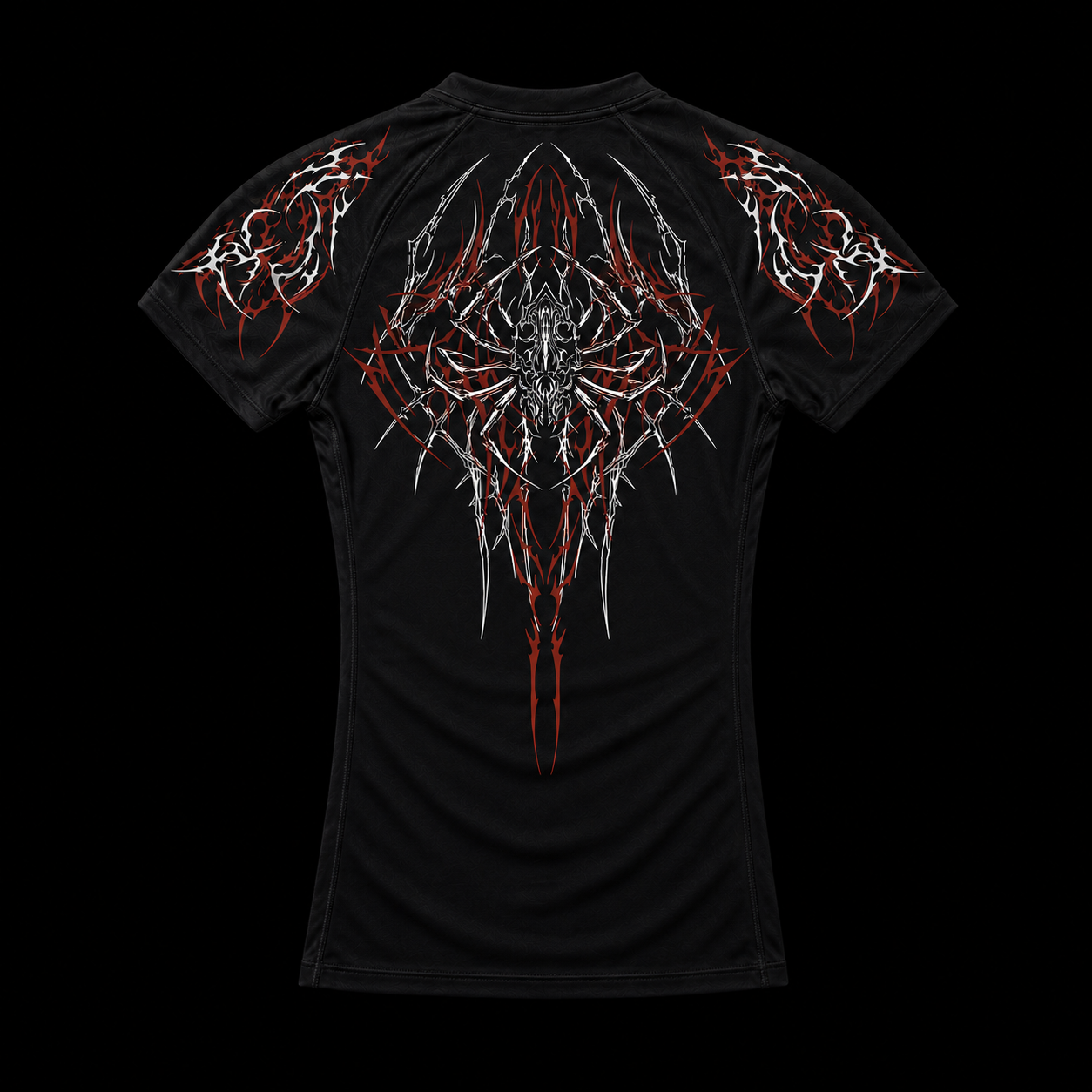 Blood Red Short Sleeve Compression