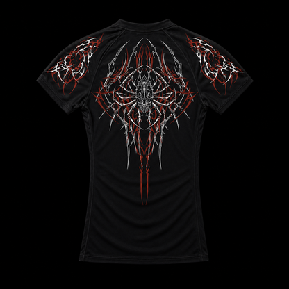Blood Red Short Sleeve Compression