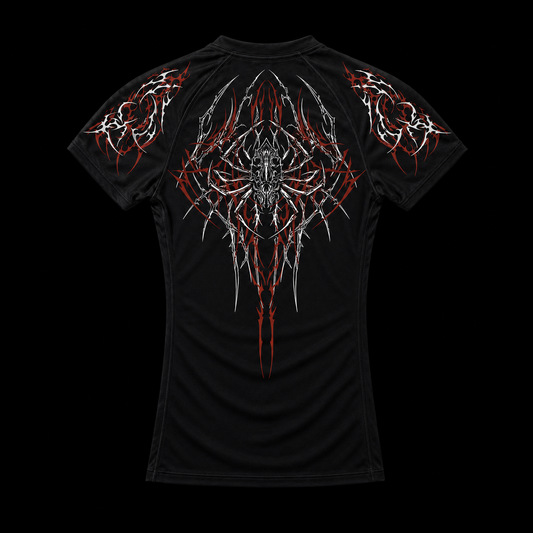 Blood Red Short Sleeve Compression